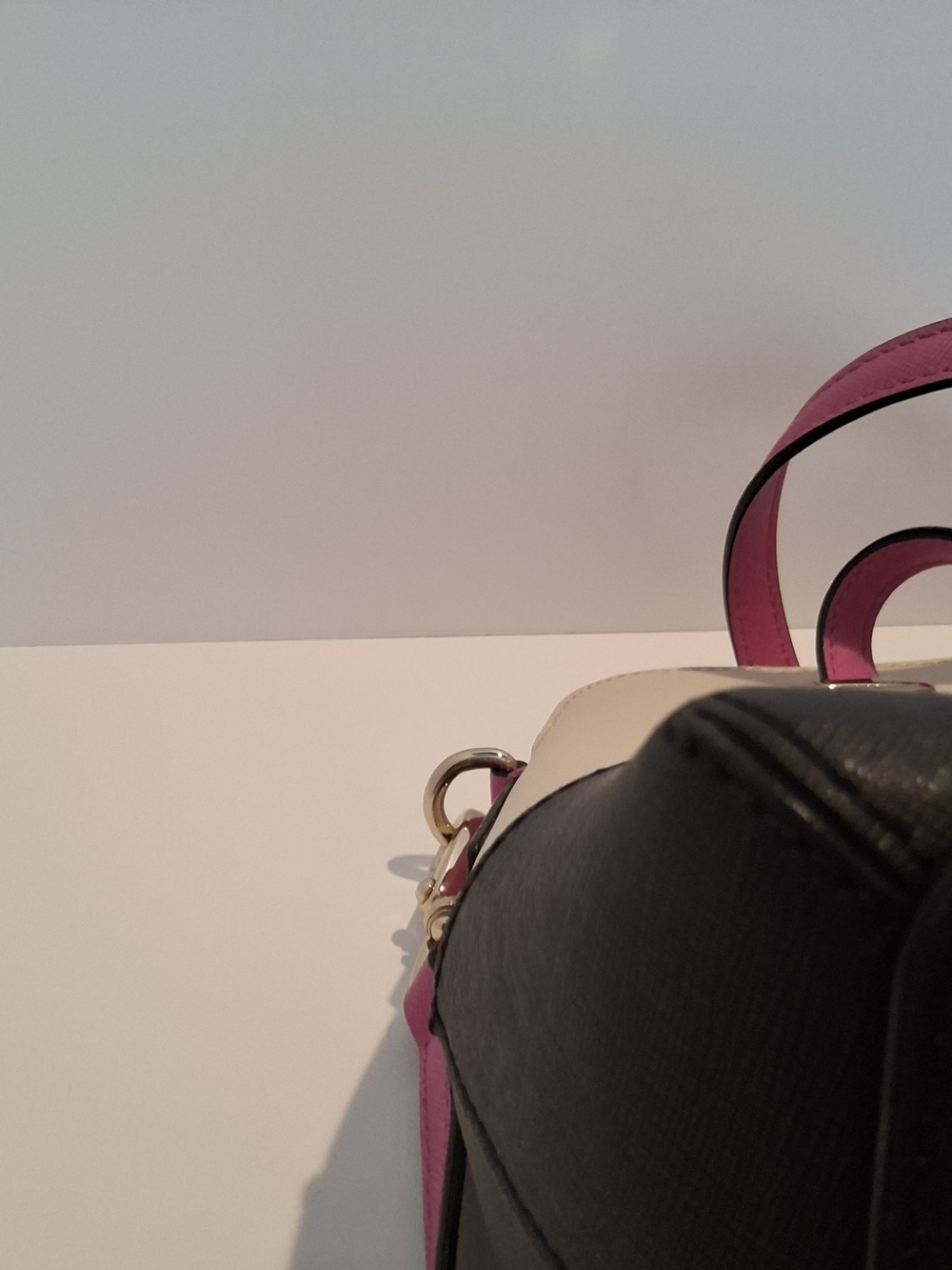 kate spade Colorblock Dome Satchel - Pink, Cream, Black - Picture 6 of 13